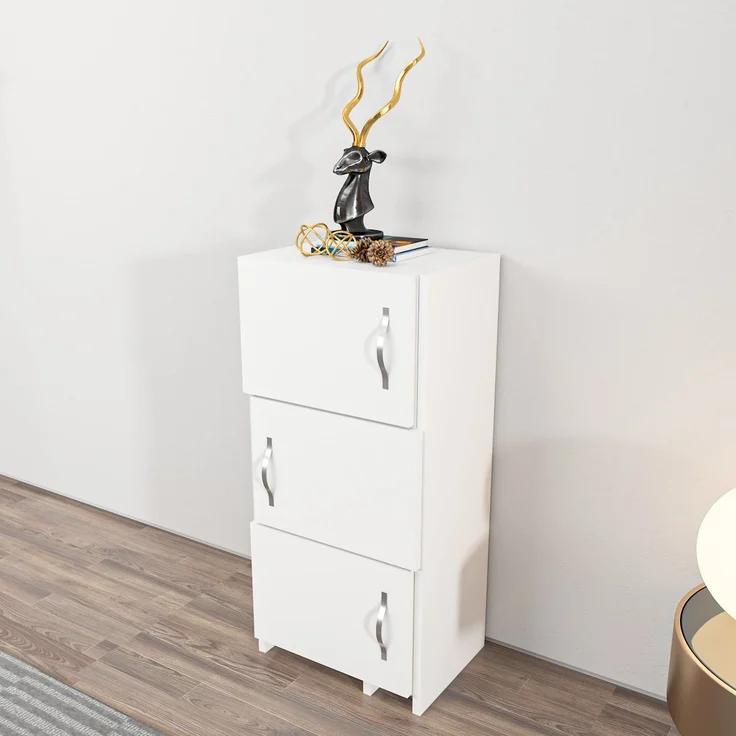 Skye Decor 'Anna - White' Mehrzweckschrank, Weiß, 65 x 89,8 x 31,5 cm – Bild 5