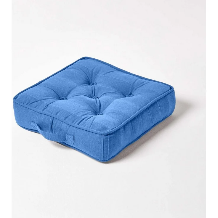 Homescapes Bodenkissen Sitzkissen Stuhlkissen Rajput blau – Bild 1