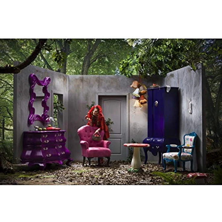 Kare Design Hängelampe Saloon Flowers, Bunt, 5 Lampenschirme, Leuchtmittel nicht Inklusive, E14 Fassung, Esstisch Lampe, Wohnzimmer, Bauernhaus Stil, Kunstseide, 92x45x45cm (H/B/T) – Bild 3