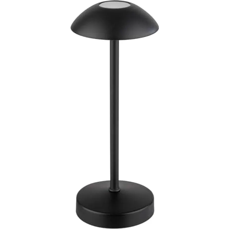 APS ALVA LED Akku-Tischleuchte, 1,0 W, 3-stufig dimmbar, Farbtemperatur wählbar, schwarz