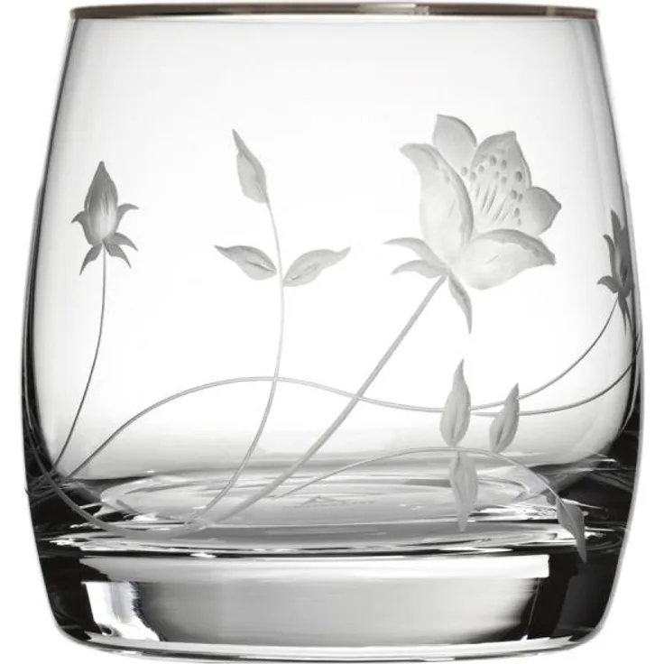 Whiskyglas Kristall Liane Platin (8,7 cm)