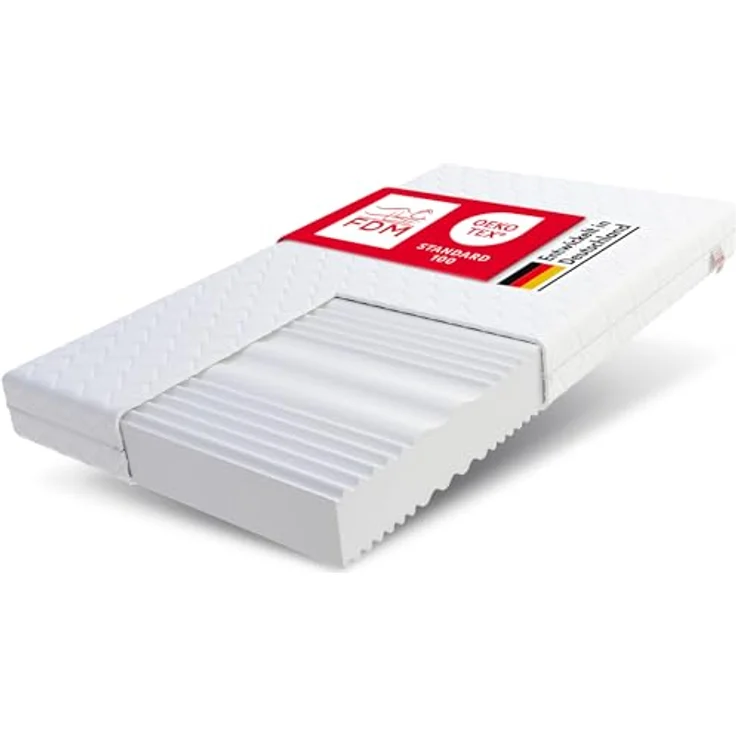 FDM Matratze 200x200 cm Härtegrad H3 H4 Höhe 14 cm Kaltschaummatratze Doppelseitige Rollmatratze HR-Schaum 7 Komfortzonen mit Hypoallergenem Waschbarem Premium-Bezug Oeko-Tex Comfort Duo MAX – Bild 2