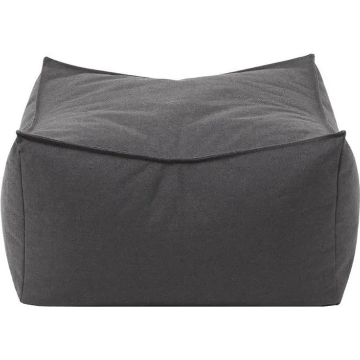 Blomus 'STAY' Outdoor Hocker, Kunstfaser, Dark Grey, 32 x 60 x 60 cm
