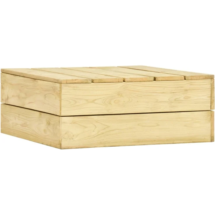 Gartentisch, Balkontisch, Esstisch 75 x 75 x 31 cm Kiefernholz Imprägniert – Bild 1