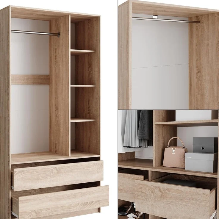 Kleiderschrank Elmo Sonoma 280 x 200 cm 3er Set Vicco – Bild 6