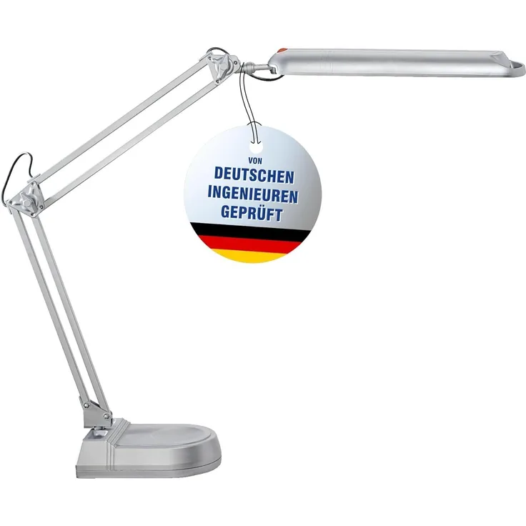 MAUL LED-Tischleuchte MAULatlantic, mit Standfuß, silber