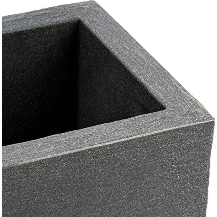 Pflanzwerk® Pflanzkübel Premium Kunststoff Blumenkübel Frostsicher mit Lotus-Effekt - GARANTIE, 2. Jahre Garantie - Frostsicher - Wurzelschutz - Nachhaltig - Eckig - – Bild 3