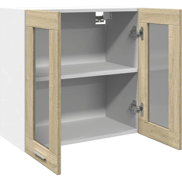 vidaXL Hängeglasschrank Sonoma-Eiche 60x31x60 cm Holzwerkstoff 849632 – Bild 8