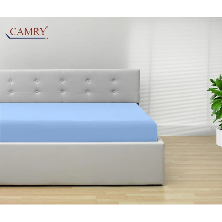 Camry Spannbettlaken CLASSIC Jersey 100% Baumwolle Spannbetttuch atmungsaktiv Gummizug, Jersey Baumwolle, Gummizug: rundum, 100% Baumwolle, alle Matratzenhöhen, atmungsaktiv, pflegeleicht – Bild 2