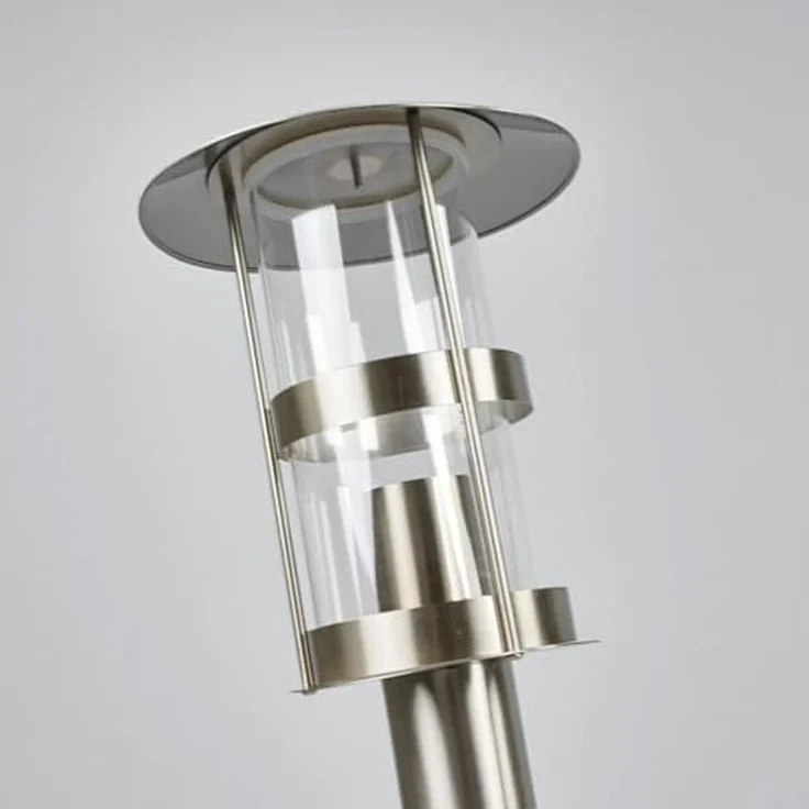Lindby Außen-Stehlampe Noemi, Edelstahl Alu IP44, 1 x 60 W – Bild 5