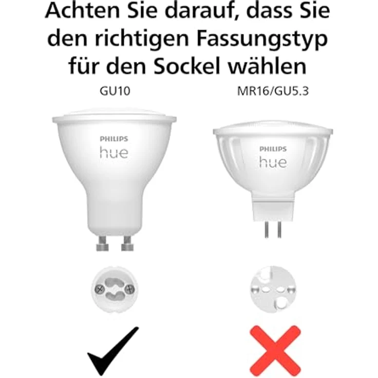 Philips Hue White & Col. Amb. GU10 Doppelpack 2x350lm. – Bild 6