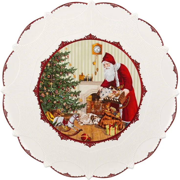 Villeroy & Boch Toy's Fantasy Gebäckteller ø 43 cm "Santa bringt Geschenke"