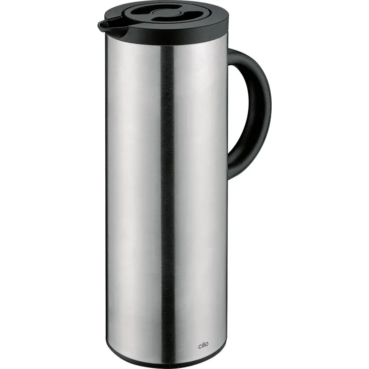Isolierkanne Kaffeekanne Thermoskanne Teekanne 1L cilio FIRENZE Edelstahl 544091