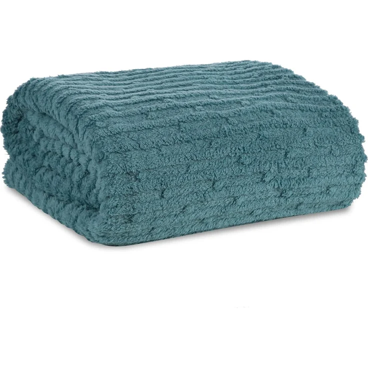 Wohndecke Kuscheldecke Gemusterte Sofadecke Tagesdecke Couchdecke Decke LISA minze 170X210 cm minze – Bild 1