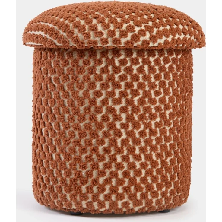 Skye Decor 'Alpaka - Orange' Pouf, Orange, 33 x 43 x 33 cm – Bild 2
