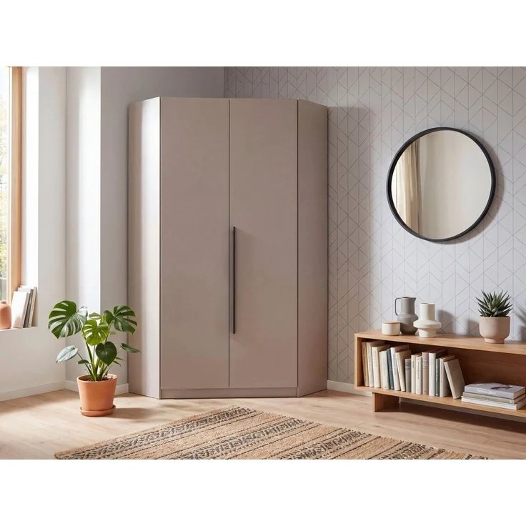 Wimex Eckschrank Marburg wahlweise mit Spiegel Schrank mit viel Stauraum, in verschiedenen Farben erhältlich – Bild 2