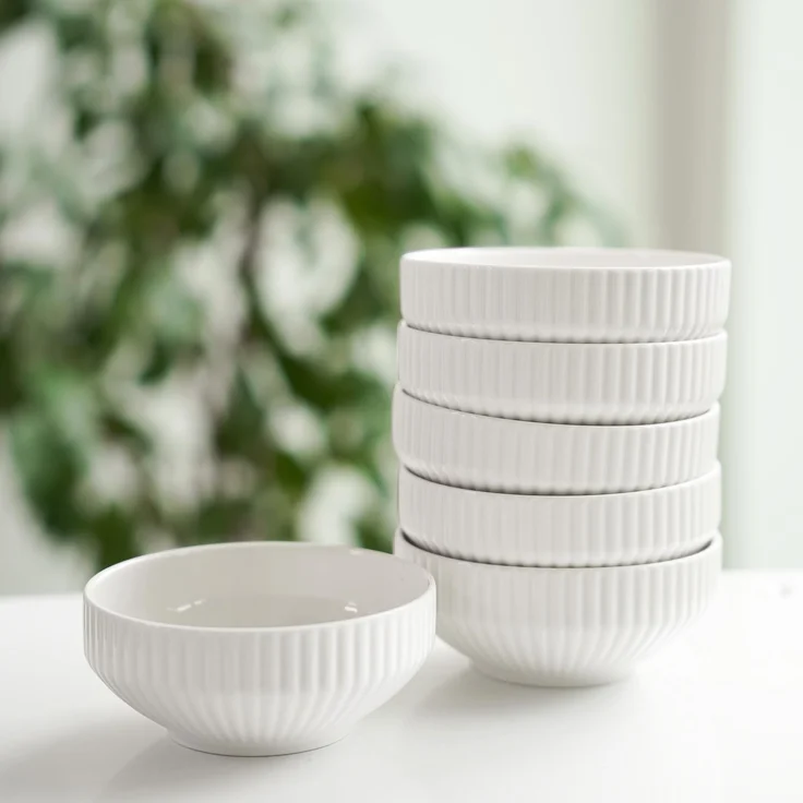 Borneo 6er Set Snackschalen aus hochwertigem Porzellan - 11 x 5 cm – Bild 4