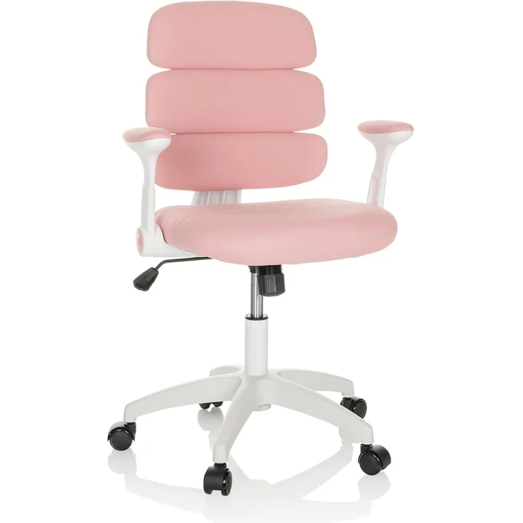 hjh OFFICE Kinderdrehstuhl Kid ERGOLINO W Kinderstuhl mit ergonomischer Rückenlehne, Rosa, 736429