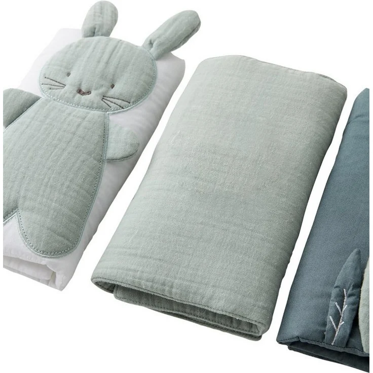 VERTBAUDET Baby Bettumrandung „Frühlingsregen“ Oeko-Tex grün ONE SIZE – Bild 3