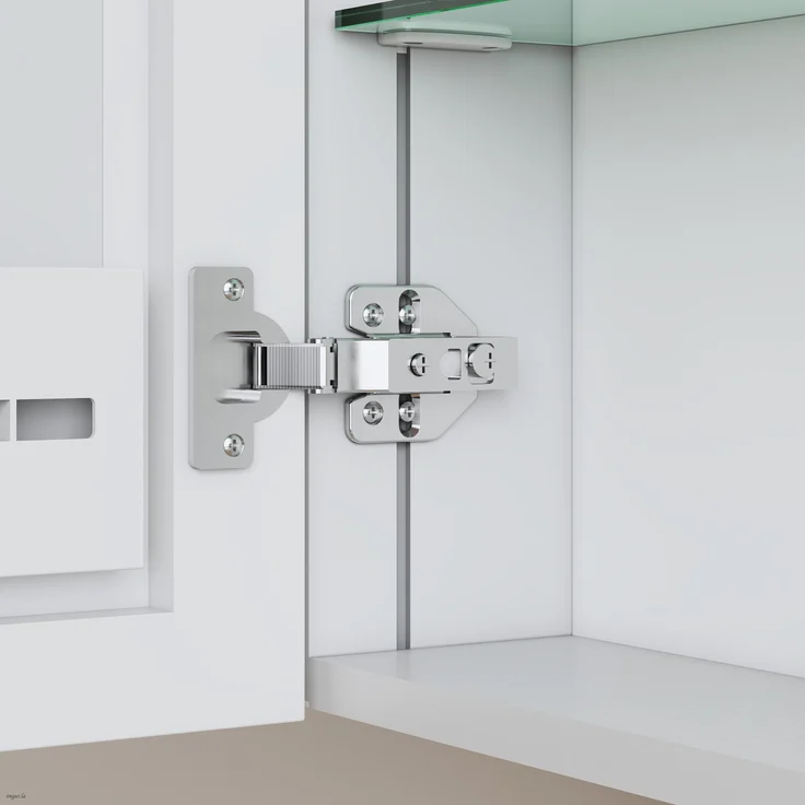 EMKE Spiegelschrank 80 x 65 x 14,5 cm – 2 Spiegeltüren mit integriertem Stauraum, verstellbare Ablagen, mattweiß – Bild 5
