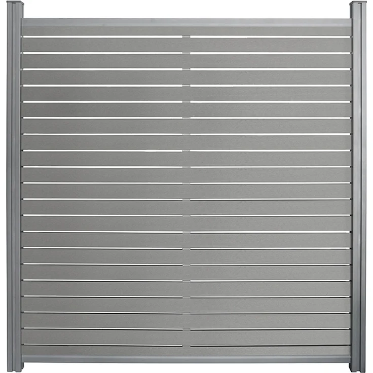 Home Deluxe WPC Sichtschutzzaun ALIRA - Dunkelgrau, WPC, 180 x185 x7 cm – Bild 5