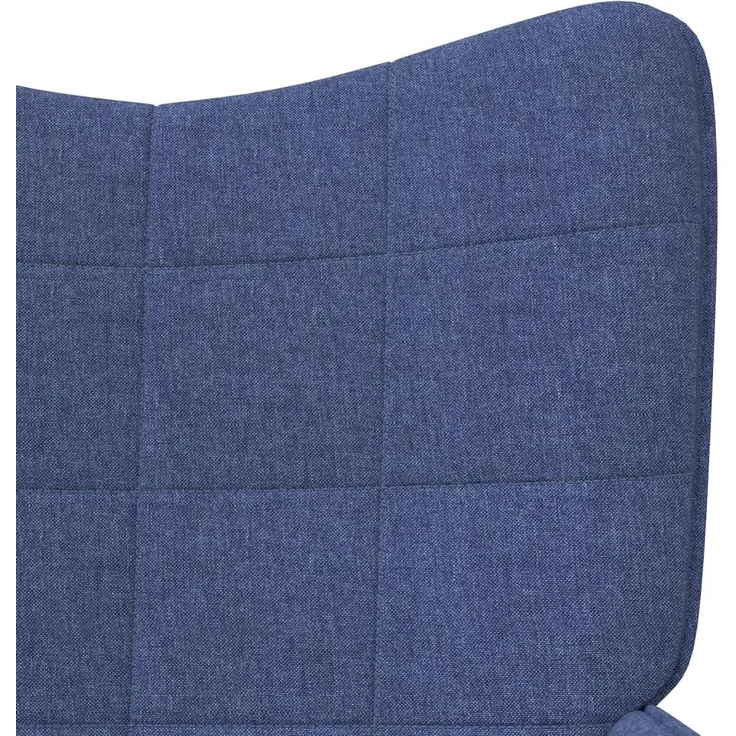 vidaXL Relaxsessel mit Hocker Blau Stoff [327956] – Bild 11