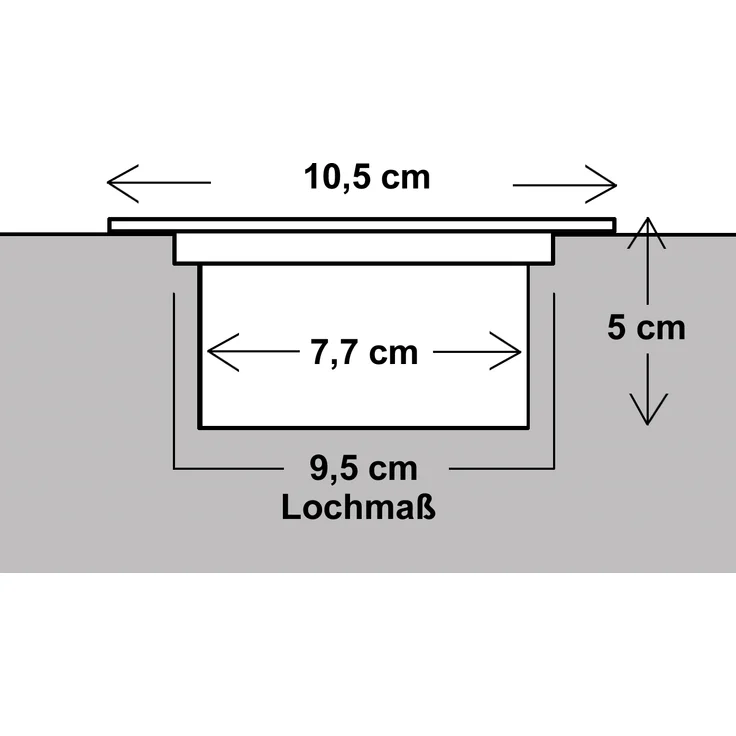 Solar LED Bodeneinbaustrahler 2er SET für Außen, Edelstahl 4-eckig 10x10cm, IP67 – Bild 6