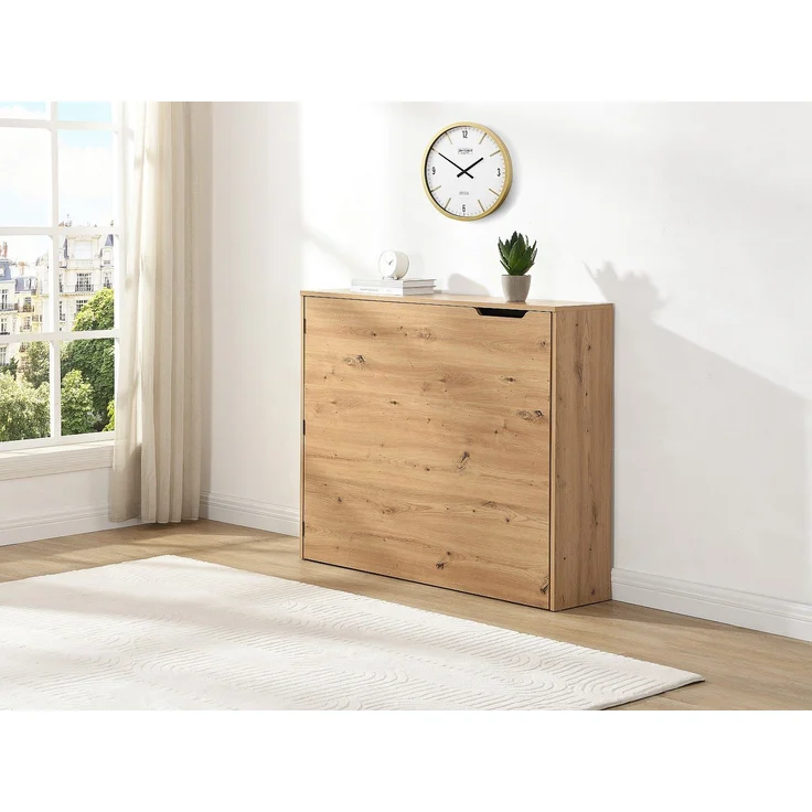 Vente-unique - RELIMY - Schreibtisch - Metall - Naturfarben hell - 115 x 27 x 93 cm – Bild 3