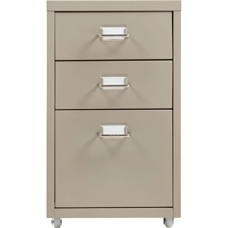 Rollcontainer Kökar mit 3 Schubladen 48x28x41 cm Kamelfarben [en. casa] – Bild 5