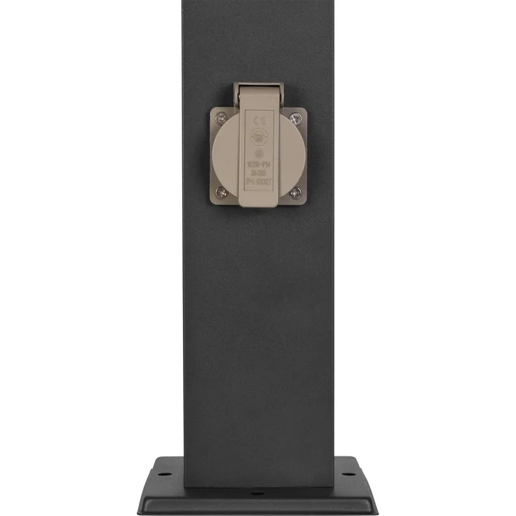 Grafner Gartenleuchte Wegleuchte Standleuchte 80 cm Außensteckdose anthrazit 2 Steckdosen, ohne Leuchtmittel, Standleuchte – Bild 6