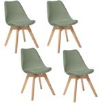 Stuhl, skandinavisch, Khaki