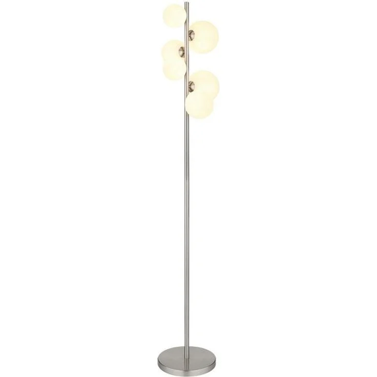 GLOBO LIGHTING Stehlampe RIHA, Leuchtmittel wechselbar, Warmweiß, Stehleuchte/Wohnzimmer/Schlafzimmer/Flur – Bild 4