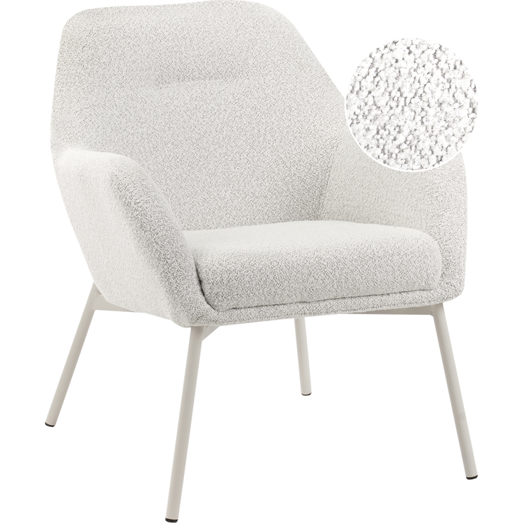 Sessel JABRO Stoff Cremeweiß