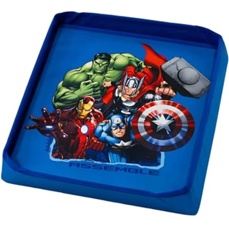 Marvel Avengers Kinder Spielzeugkorb mit Deckel 30 x 30 x 30 cm – Aufbewahrungsbox aus Polyester für Spielzeug, Wäsche & Kinderzimmer – Bild 3