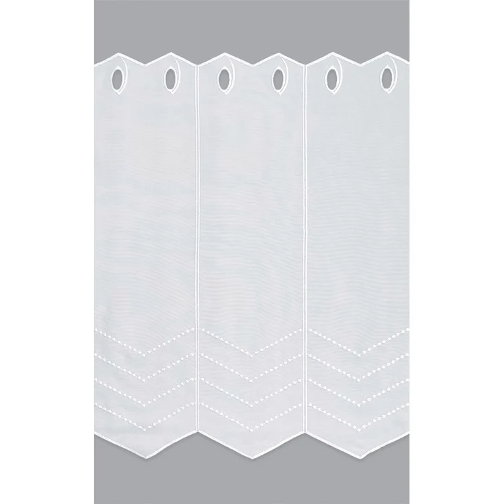 Scheibengardine Plauener Spitze - Melissa #1W (Bx H) 145,8cm * 60cm reinweiß/Weiß – Bild 3