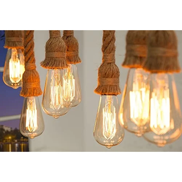 riess-ambiente Hängeleuchte SEVEN SEAS II 120cm natur, ohne Leuchtmittel, Wohnzimmer · Tau · Holz · Esszimmer · Maritim – Bild 5
