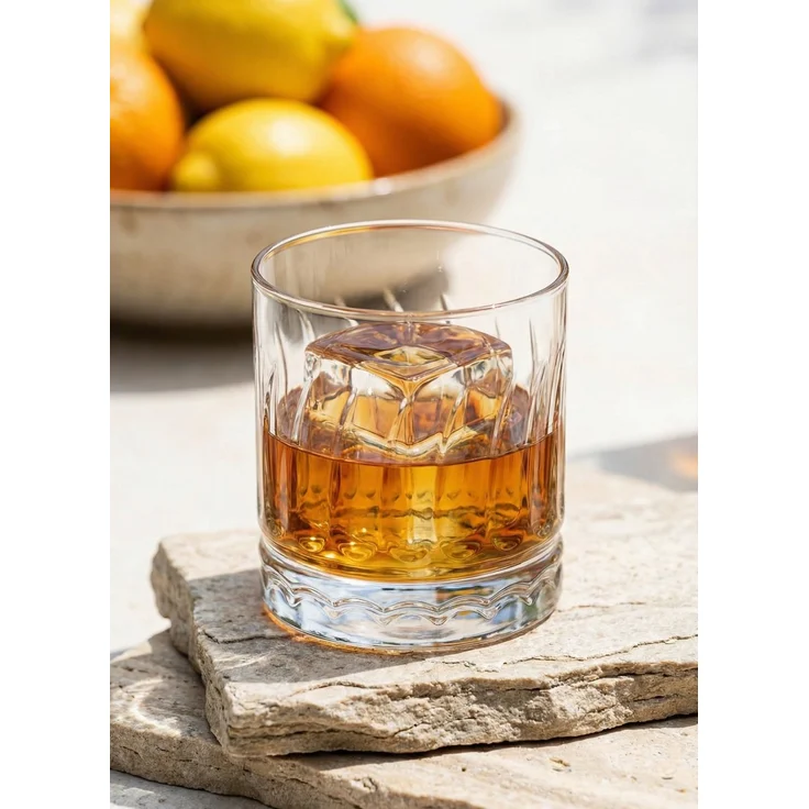 Hermia Concept 'LV-WAV430F' Whiskygläser-Set (6-teilig), Transparent, 8,5 x 8,5 x 9,1 cm, 330 ml – Bild 2