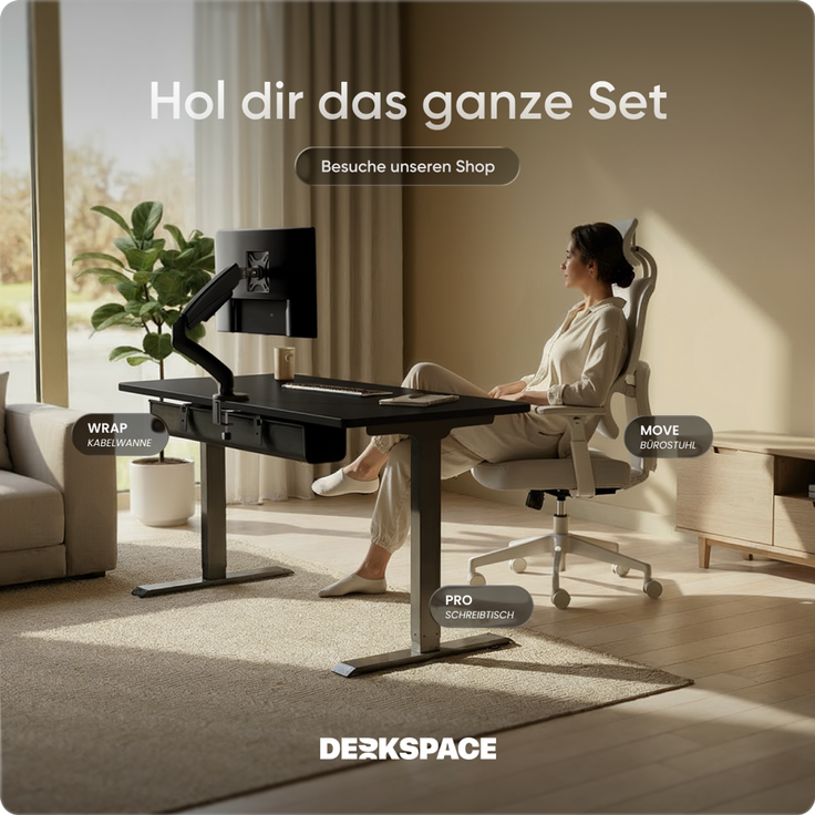 DESKSPACE PRO Elektrisch Höhenverstellbarer Schreibtischgestell mit Memory Funktion, Grau – Bild 9