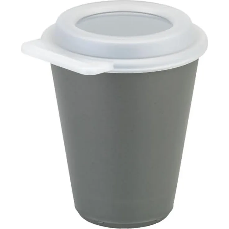koziol Becher MOVE CUP 8139800 Deckel 300ml ash grey
