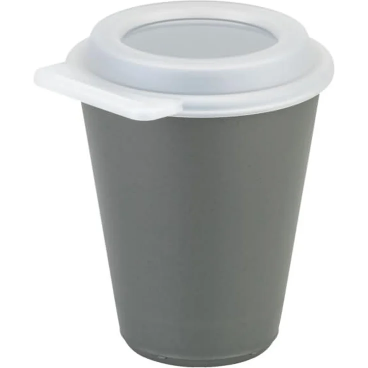 koziol Becher MOVE CUP 8139800 Deckel 300ml ash grey – Bild 1