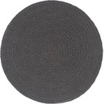 vidaXL Tischsets 4 Stk. Dunkelgrau 38 cm Rund Baumwolle 133846