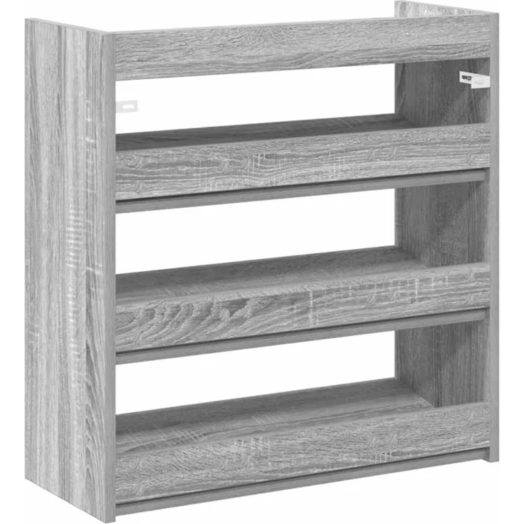 vidaXL Schuhregal Grau Sonoma 60x25x62 cm Holzwerkstoff 859892 – Bild 5