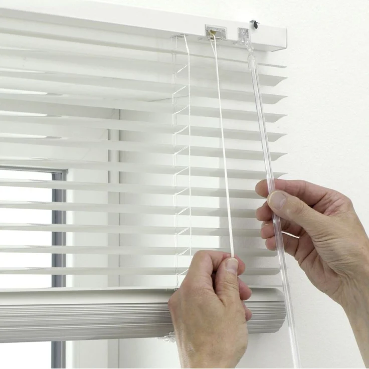 GARDINIA Alu-Jalousie, Sicht, 25 mm, Weiß, 240x60 cm – Bild 2