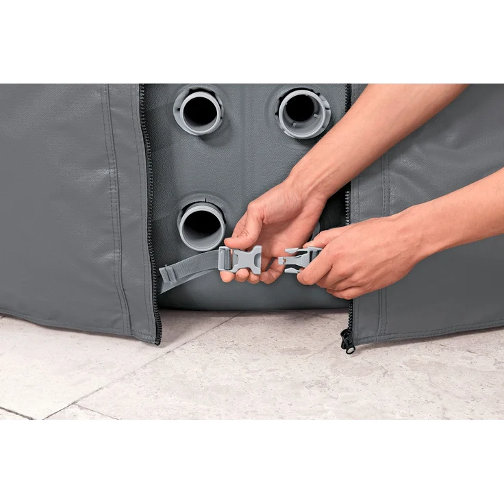 LAY-Z-SPA® Xtras EnergySense™ Plus Thermo-Komplettabdeckung Ø 216 x 80 cm, rund – Bild 6