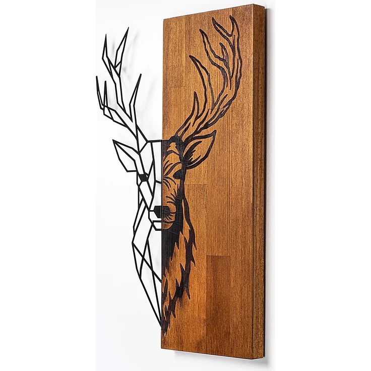 Wallity Wanddekoobjekt 100% WOODEN (Thickness: 3 cm) / METAL (Thickness: 1,5 mm), 33 x 58 cm – Bild 5