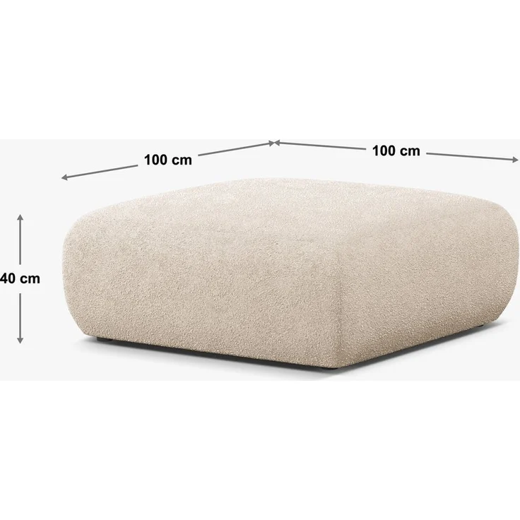 Micadoni Hocker Molino Large Chenille Eden Marineblau – Bild 4