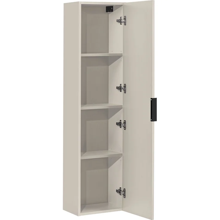 Hochschrank mit 1 Tür (140x25x35cm), Kaschmir matt – Bild 3