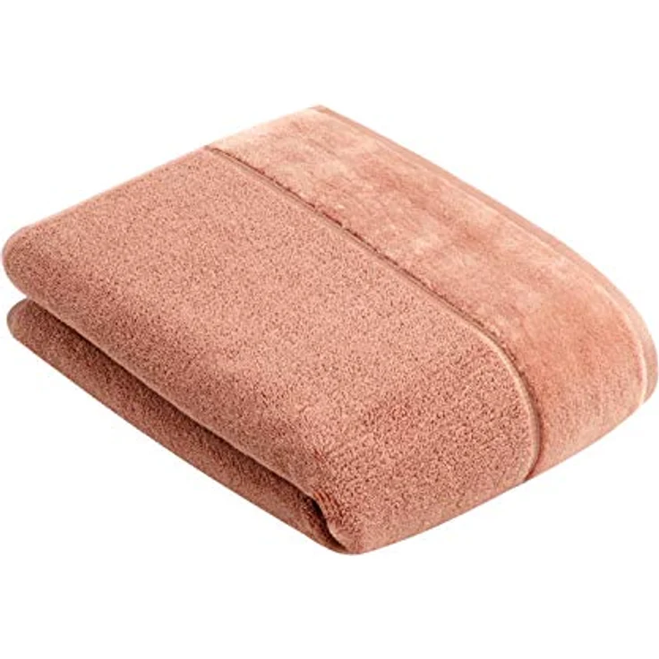 Vossen Duschtuch Pure, Braun, 67x140 cm, Oeko-Tex® Standard 100, saugfähig, angenehm weich, mit Aufhängeschlaufe – Bild 1