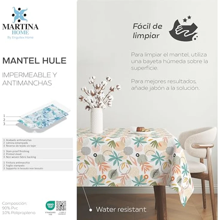 Martina Home Wachstuchtischdecke, Sella, Orange, 250 x 140 cm – Bild 4