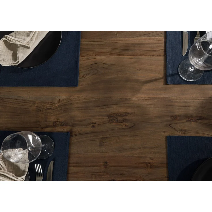 Esstisch Akazie 200x100 grau lackiert / U-Beine anth. matt SWISS EDGE – Bild 5
